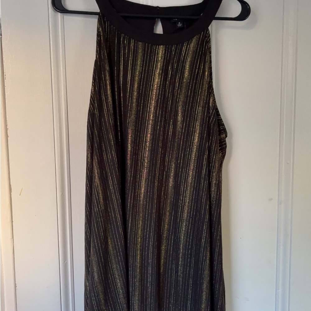 Torrid Black Tunic with Gold Accents